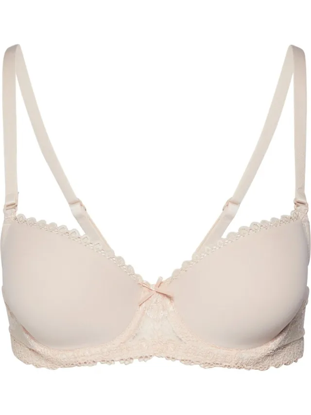 ESOTIQ Kassidy - Push-upbeha - Sterk voorgevormde cups - Verstelbare schouderbandjes Beige