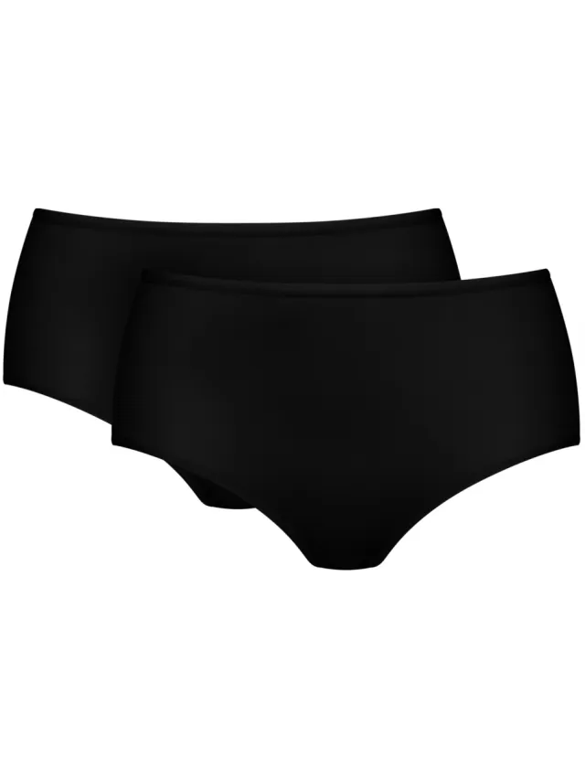 Mey Tailleslip | 2-pack Serie Pure Sense Zwart