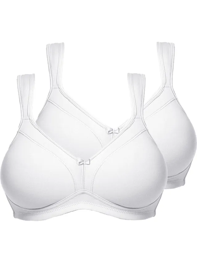 Susa bh zonder beugels 2 pack Comfort Topsy wit