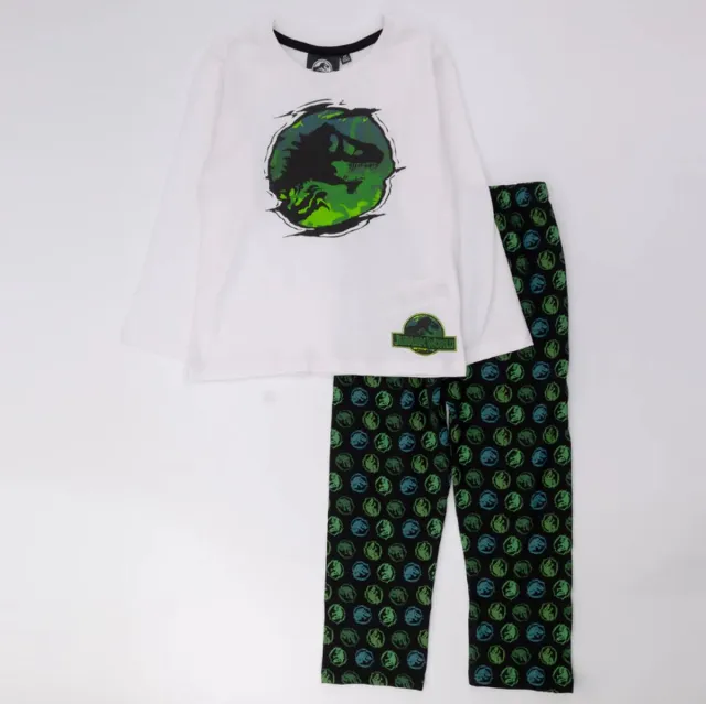 Jurassic World Dino Pyjama - Wit multi. Maat 128 cm / 8 jaar