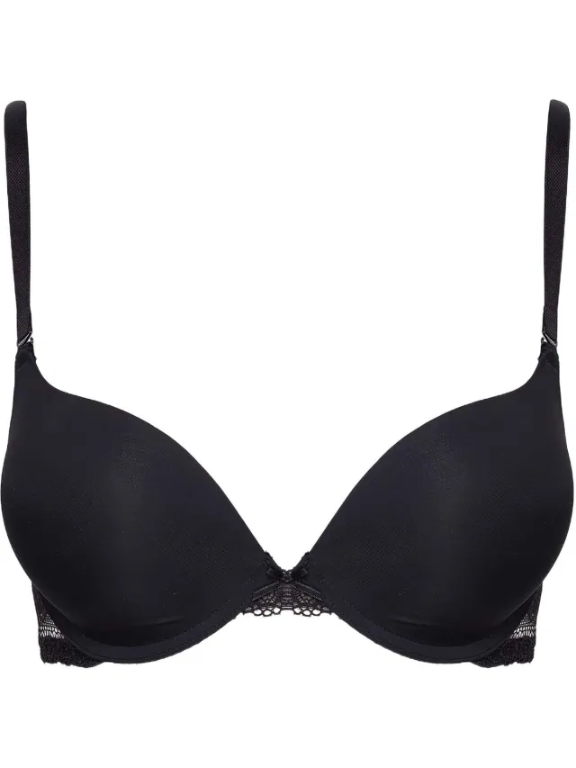 ESOTIQ Kala 37696 - Super push-upbeha - Zwart - 65D - Gladde cups