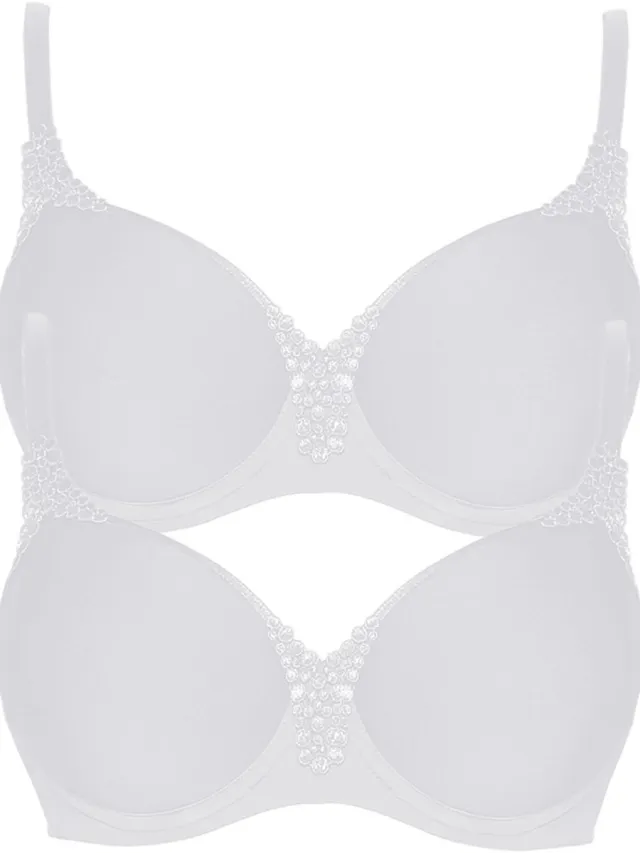 Viania 2-pack spacer beugelbeha Carola Wit Wit