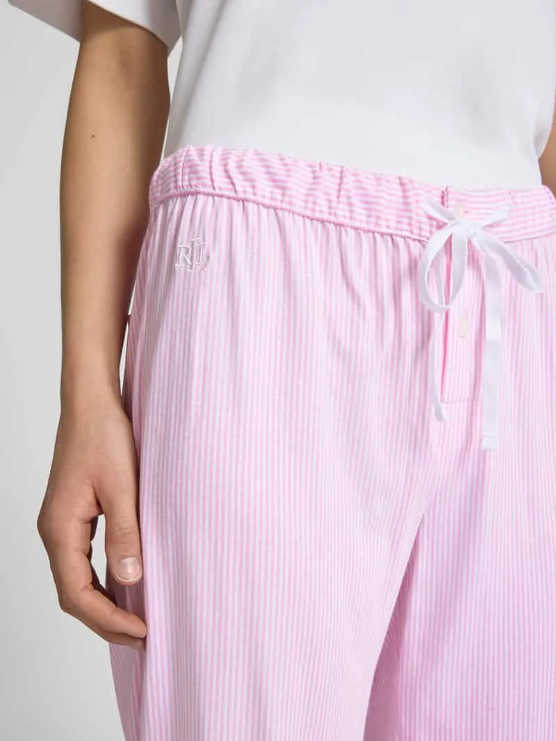 Lauren Ralph Lauren Pyjamabroek met streepmotief roze, foto 5
