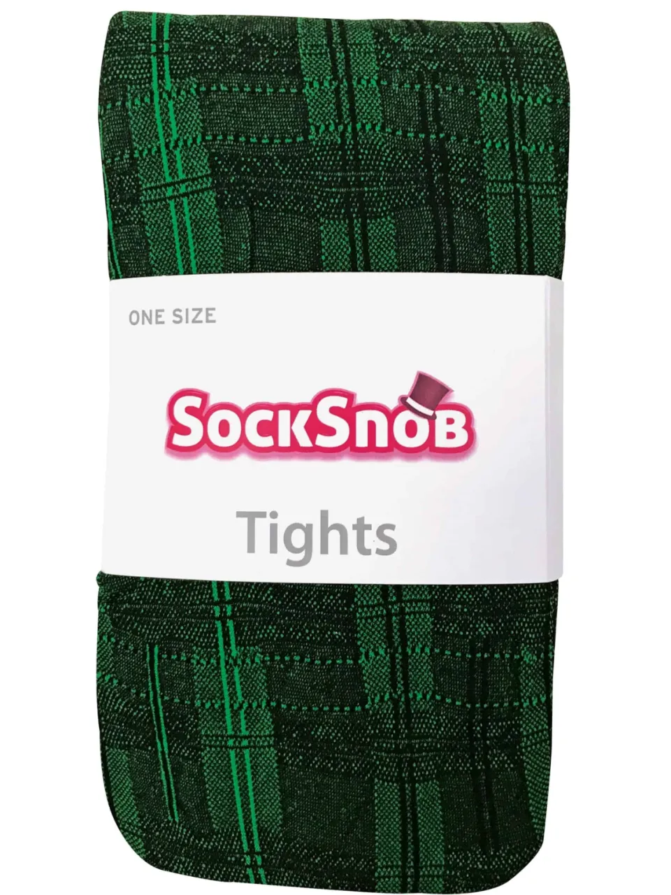 Sock Snob Dames80 denier ondoorzichtig patroon panty's - Skye Green, foto 2