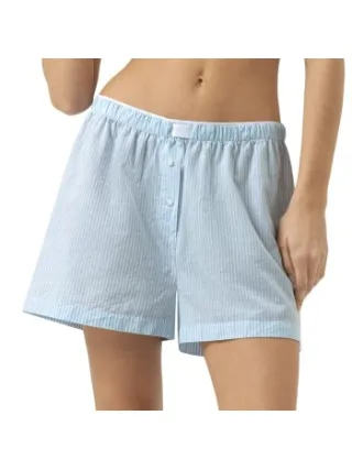 Mey Cotton Stripes Lounge Shorts Wit,Blauw,Versch.kleure/Patroon