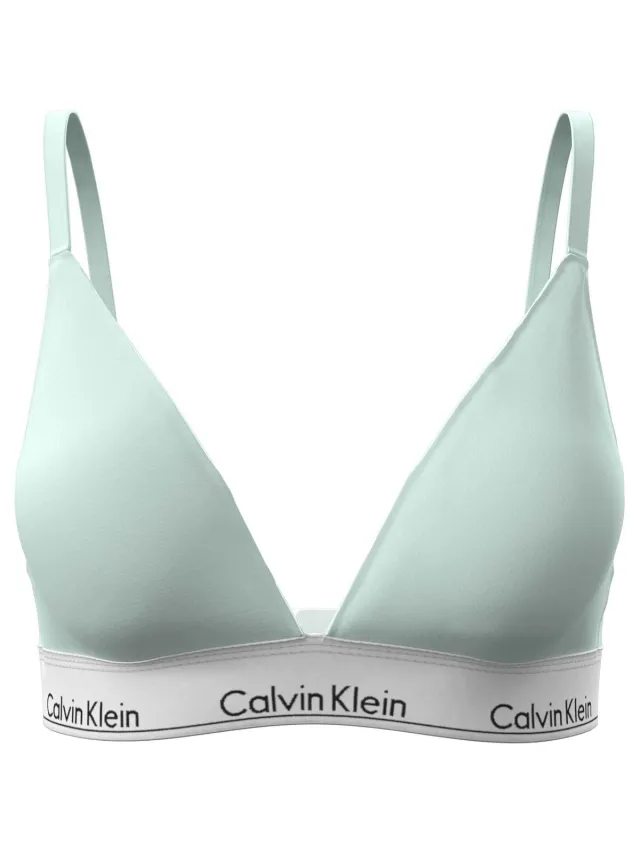 Calvin Klein lightly lined triangle groen