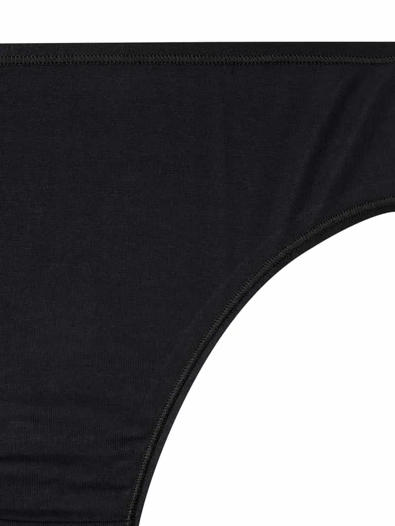 Hanro Slip van katoen - naadloos, model 'Cotton Seamless' zwart, foto 4