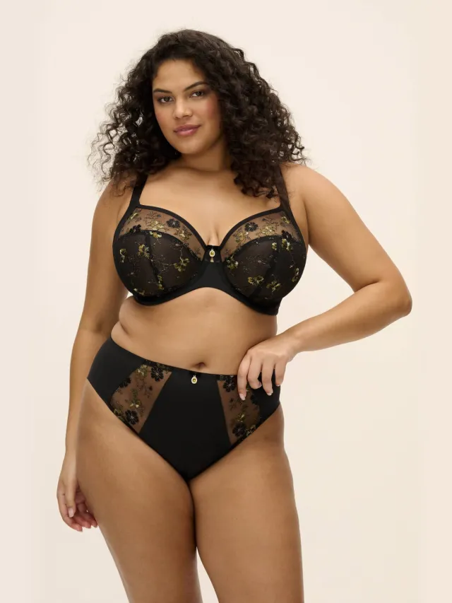 Elomi Lyriana maxislip zwart