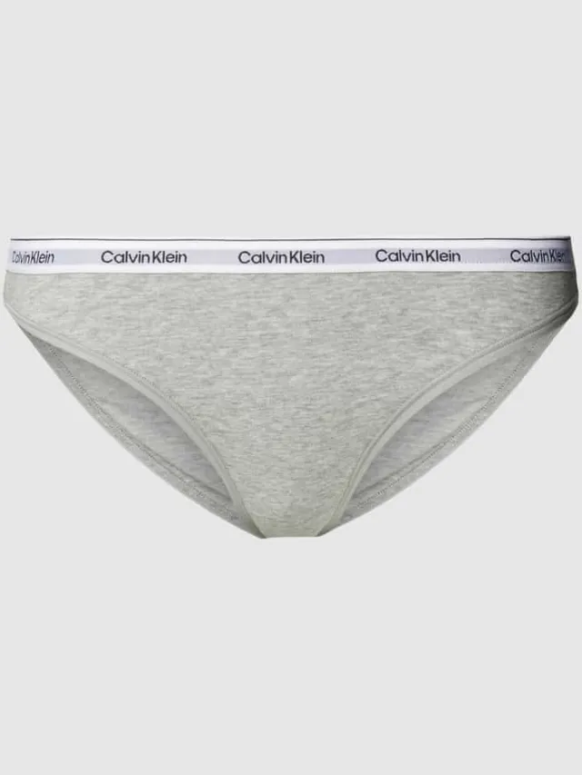 Calvin Klein Slip in effen design Lichtgrijs
