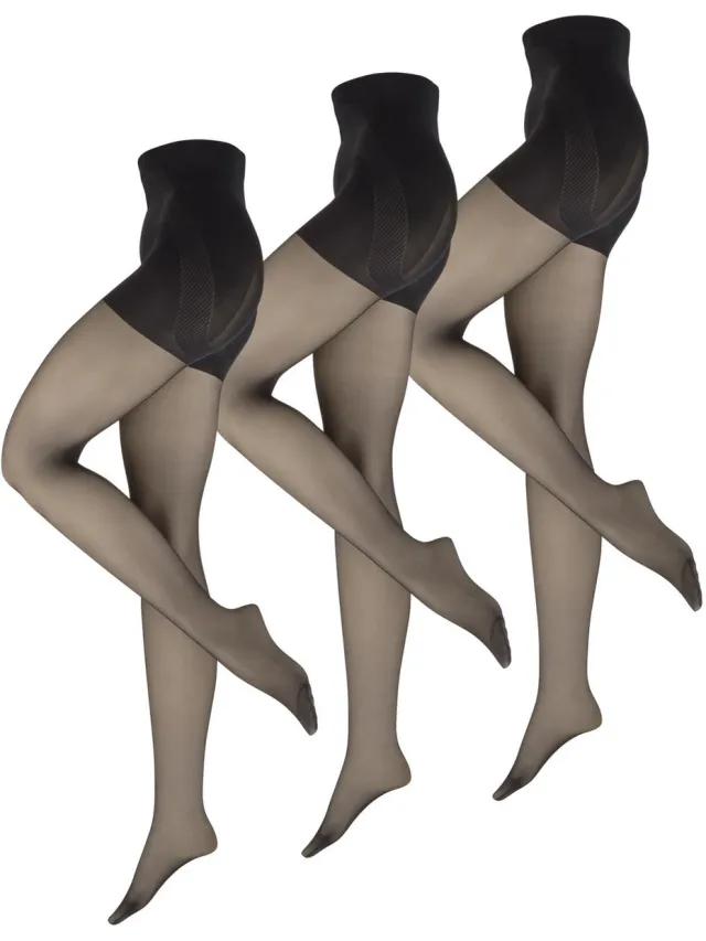 nur die Feinstrumpfhose Goodbye Laufmaschen Shape 20 DEN zwart