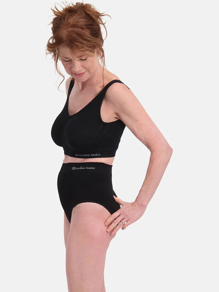 Bamboo Basics high waist maxislip Amy zwart, foto 3