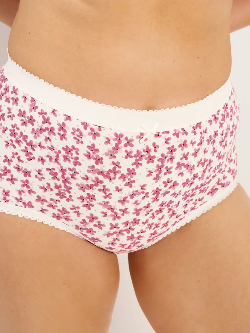 Yours 5 Pack Roze En Zwarte Slips Met Volledige Dekking En Bloemenprint-68, foto 2