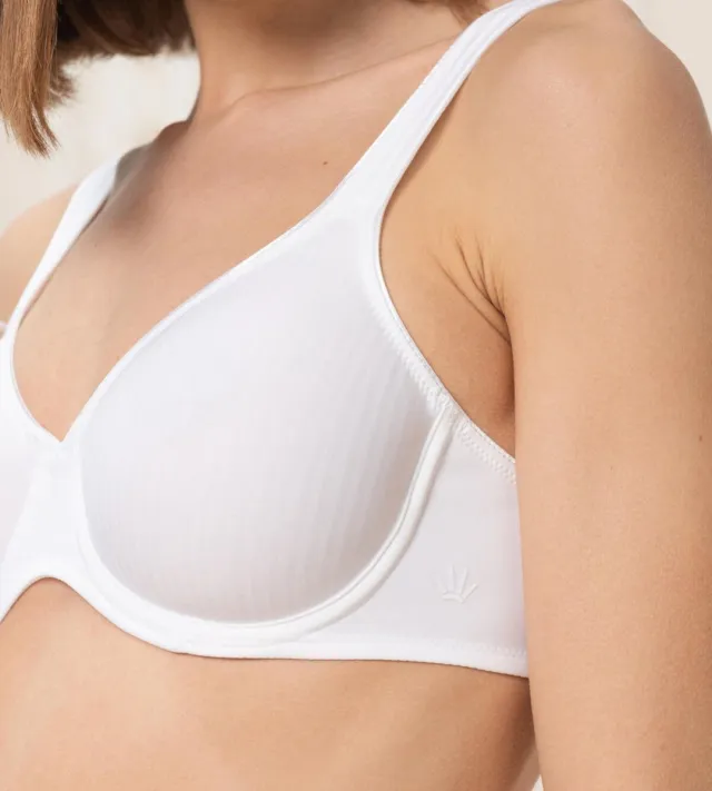 Triumph BH Modern Soft cotton W met beugel - Stevige katoenen bh - Voorgevormd - 110C - Zwart