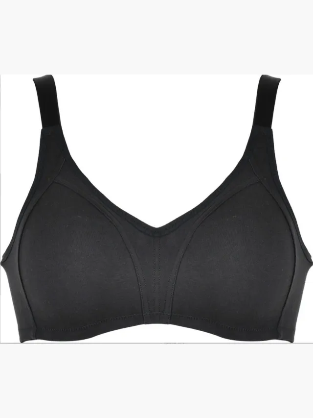 Naturana naadloze soft BH zonder beugels maat 80D zwart