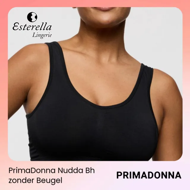 PrimaDonna Nudda Bralette 0163610 Zwart - maat EU 100CD / FR
