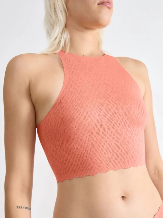 Sloggi Bustier ZERO Feel Bliss Crop Top salmon