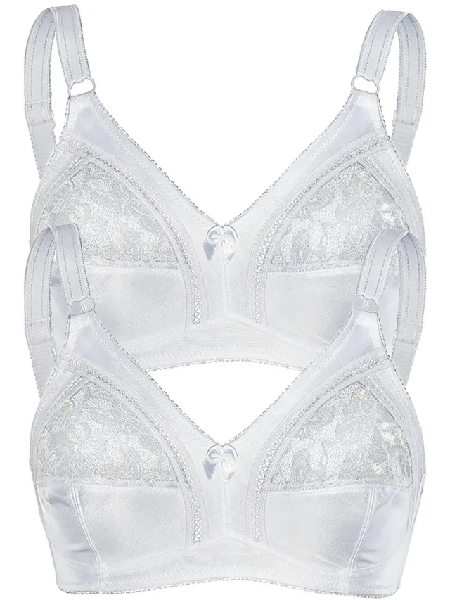 Sassa 2-pack Zachte BH Zonder Been Basis Wit Wit