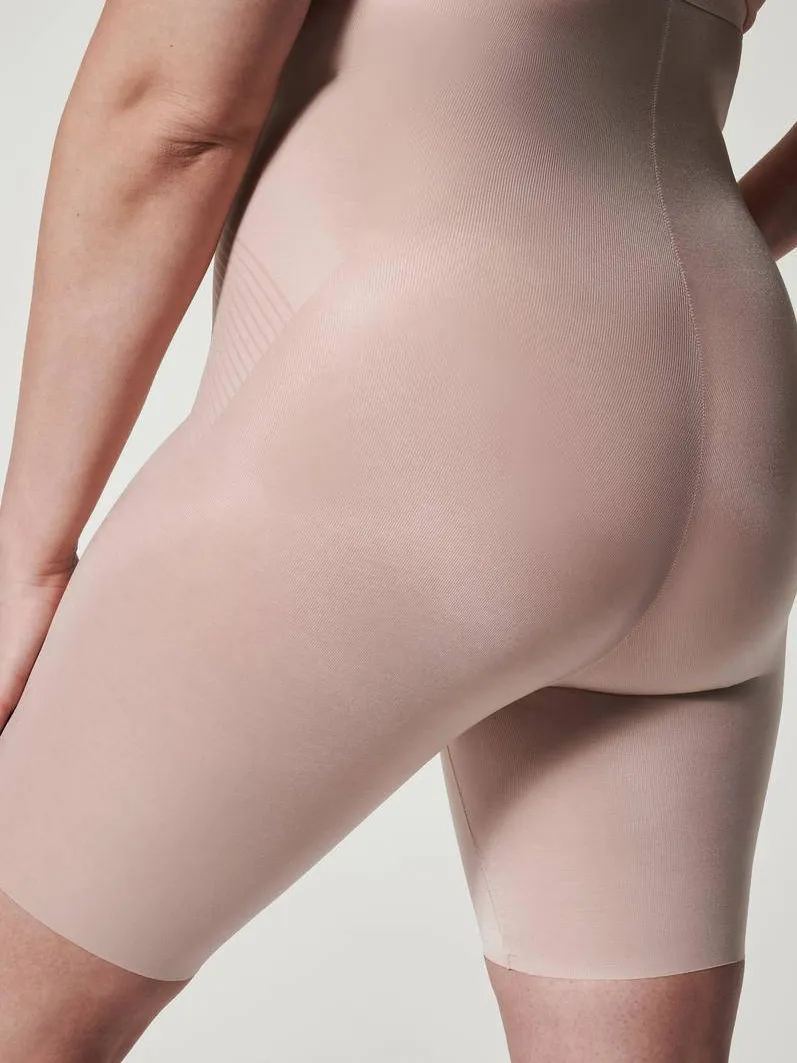 SPANX seamless medium corrigerende High-Waisted Mid-Thigh short beige, foto 5
