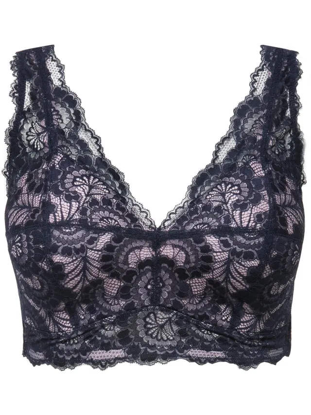 TruYou Dames - Bralette kant zachte cups zonder beugel - Oudroze