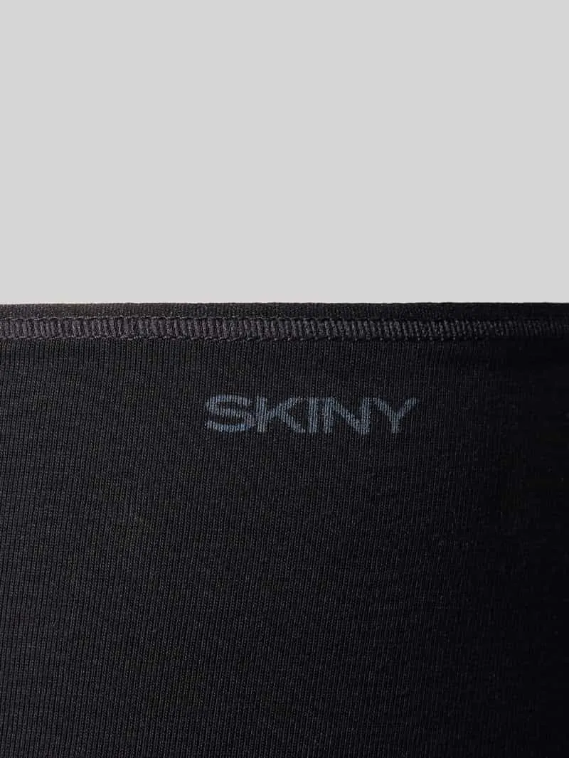 SKINY Slip met logo en elastische band zwart, foto 3