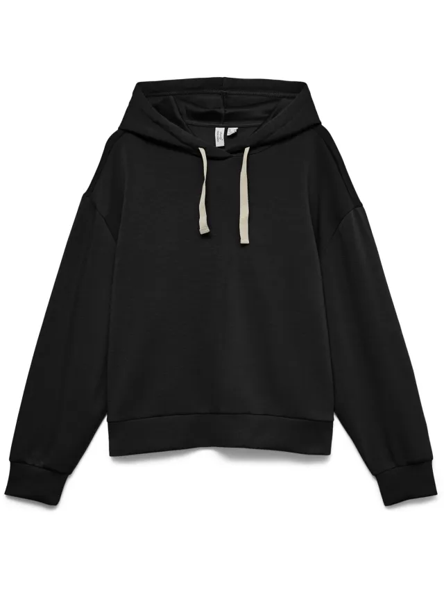 Vero Moda VMLEO L/S HOODIE JRS BTQ - Dames - Sweaters Black