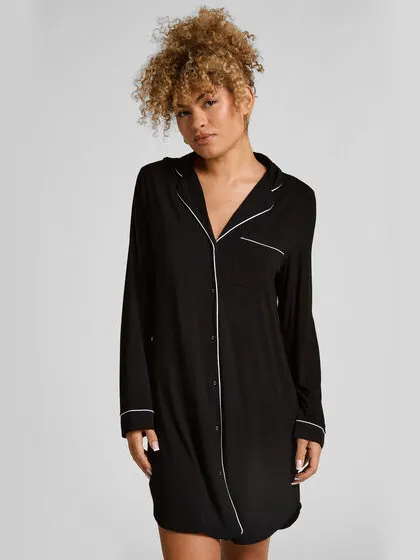 Hunkemöller Nachthemd Jersey Essential Zwart