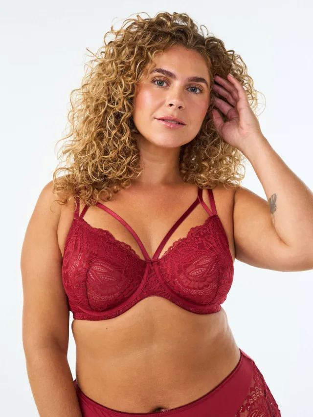 Zizzi Plus beugel-bh rood, foto 4