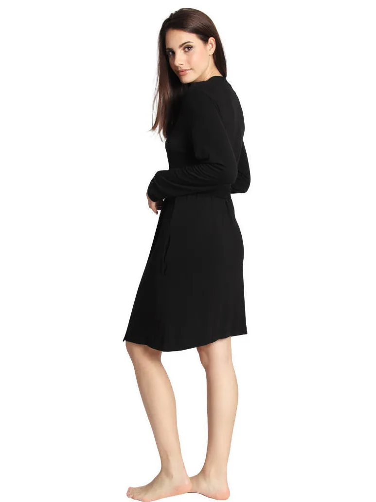 Sassa Mode badjas met viscose zwart, foto 3