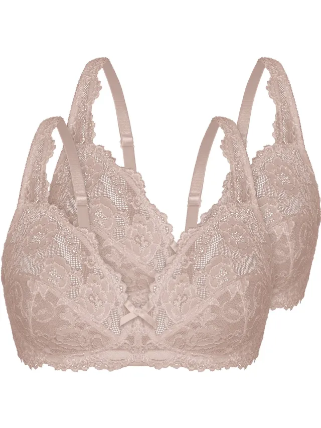 Sassa 2-pack Soft-bh Classic Lace Naakt