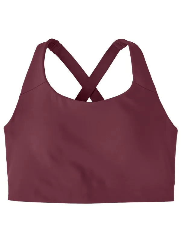 Patagonia Shadowlite High Impact verstelbare sportbeha bordeaux Rood