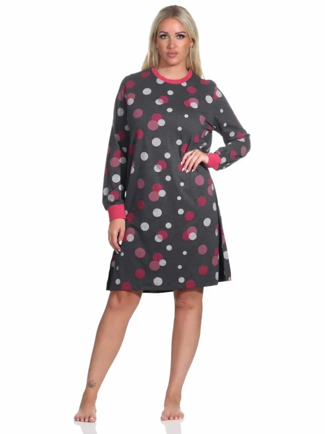 Normann dames nachthemd creative 71293 - Rood - L 44/46