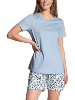 Calida Daylight Dreams Short Pyjama Versch.kleure/Patroon,Blauw