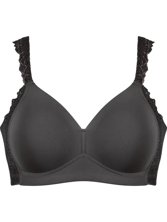 Naturana Side smoother bh met kant - 5675 - Zwart