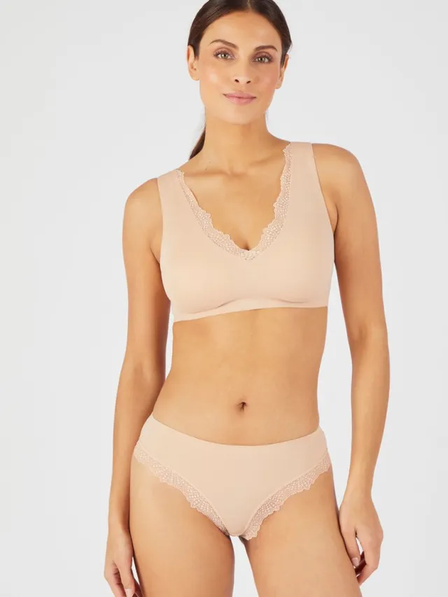 Damart Brassière beha zonder beugel, onzichtbaar - Dames - Beige