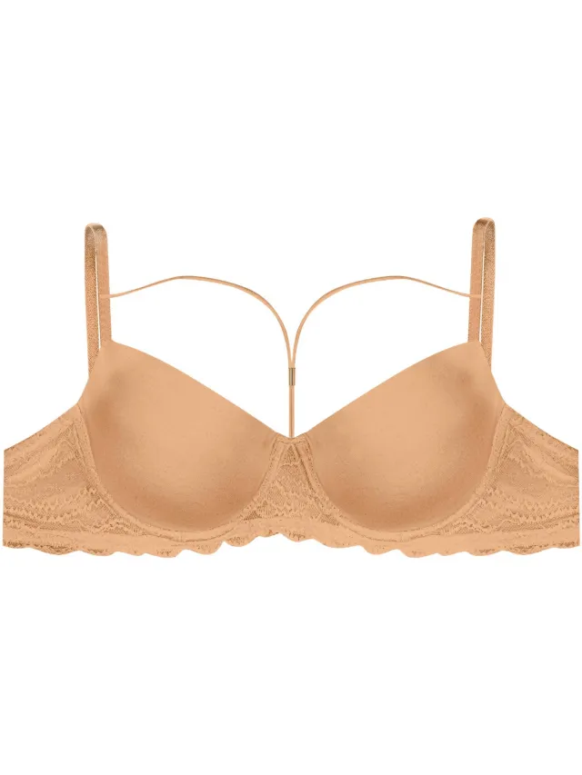 ESOTIQ Nayu - Push-upbeha - 65G - Satijnen microvezel - Katoenen voering Amber