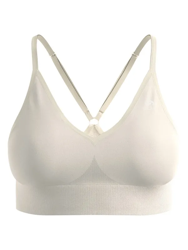 Odlo Seamless Low Padded sportbeha beige Beige/Grijs