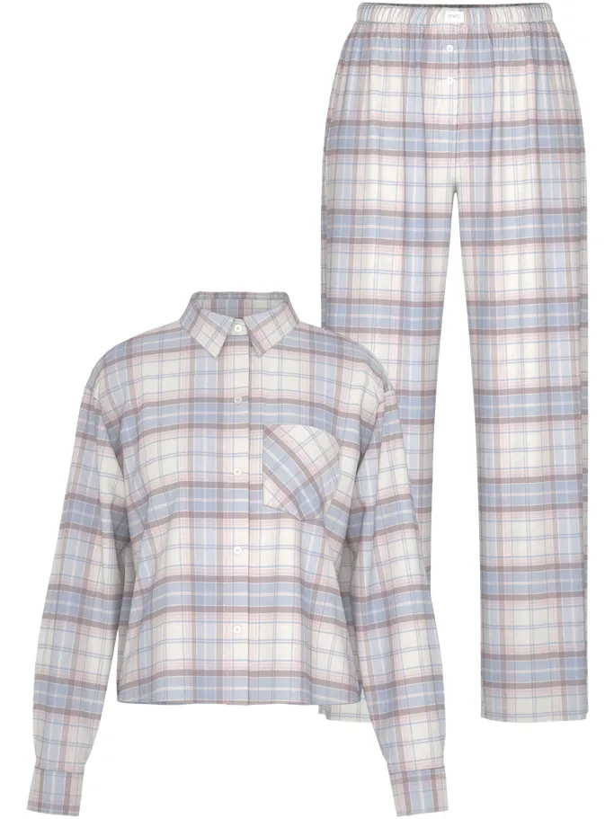 Mey Flanellen pyjama Serie Winter Sleep Powder Blue, foto 2