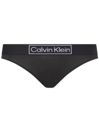 Calvin Klein Reimagined Heritage string zwart Zwart,Grijs