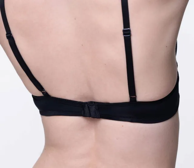 Dorina Push up / Plunge BH met beugel - Rosa - Kanten bh band - 3/4 cup - Decollete Bh - 70B - Wit