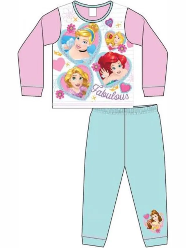 Disney Princess pyjama - Disney Prinsessen pyjamaset bonte kleuren