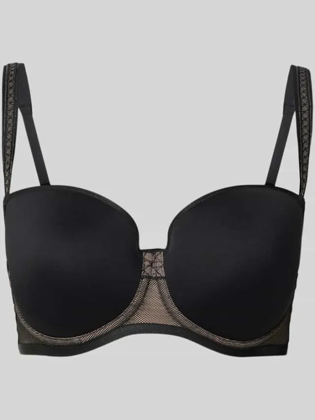 Triumph Gevoerde beugelbeha, model 'Palina Cosmic Heartbeat' Zwart