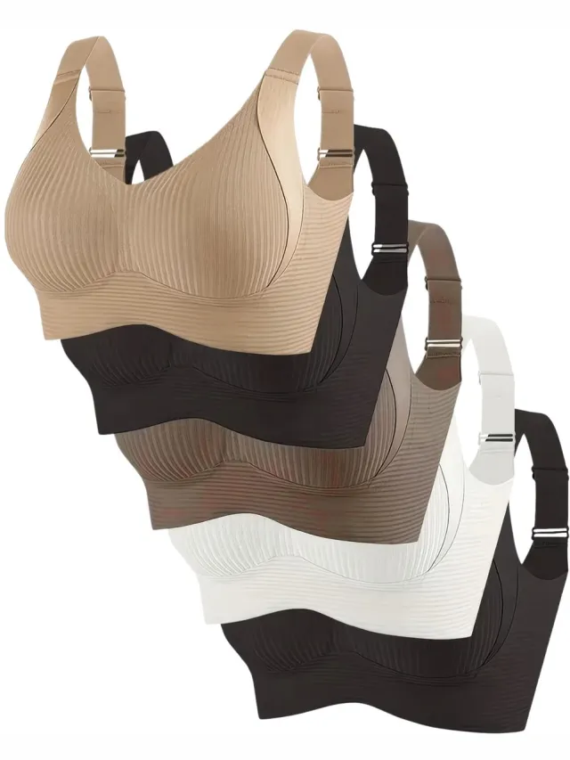 Currero BH Zonder Beugel - Strapless - Zonder Bandjes - Met Voorsluiting - Push-up Bh's - Comfort Beha - Comfortabel - Grote Sluiting - Veelkleurig
