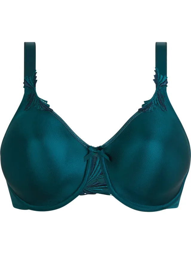 Chantelle Hedona Beugel BH - Blauw - Stevige kanten bh met goede ondersteuning - 85B - Donkergroen