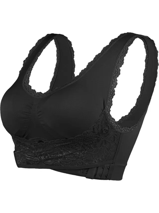 LOUZIR Push Up BH - Comfortabele Sporttop - BH - Sport BH - Ondergoed - Sport BH Dames - Lingerie - BH Dames - Naadloos - LOUZIR Zwart