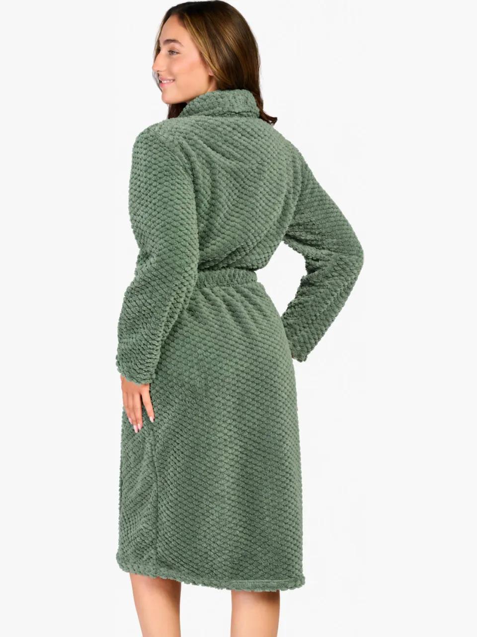 Ten Cate fleece badjas - groen, foto 2