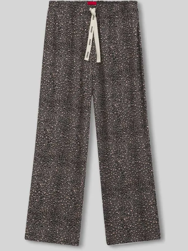Hugo Loose fit pyjamabroek van mix van modal en katoen middengrijs, foto 2