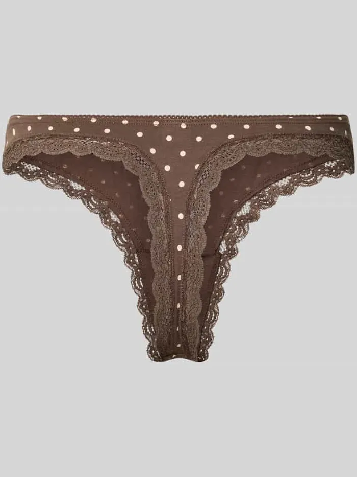 Jake*s Casual String van katoenmix in set van 3 Lichtroze