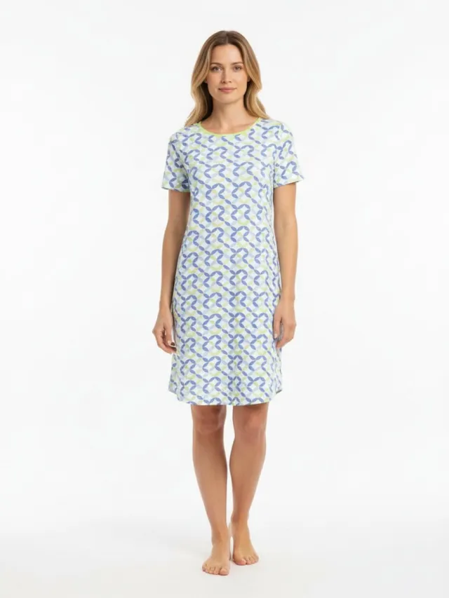 Ringella Abstract – Nachtkleed – 6211040 – Lavendel – Blauw