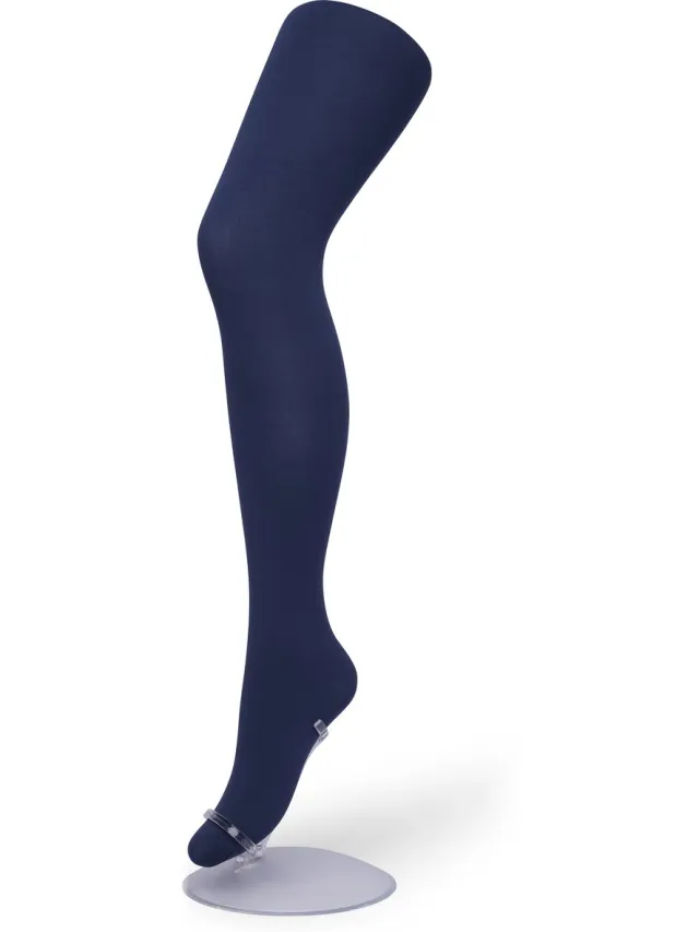 Bonnie Doon Opaque Comfort Panty 40 Denier Donker Blauw Dames maat 44/46 XXL - Extra brede Comfort Boord - Tekent Niet - Kleedt Mooi af - Mat Effect - Gladde Naden - Maximaal Draagcomfort - Donkerblauw - Dark Blue - Navy - BN161911.102