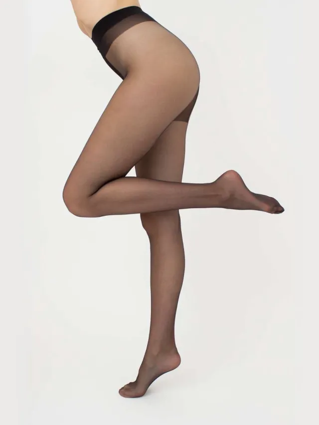 Giulia Infinity 8den Ultradunne panty met koeleffect - Zwart